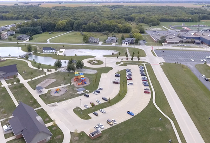 Aerial view of Mt. Zion, Illinois